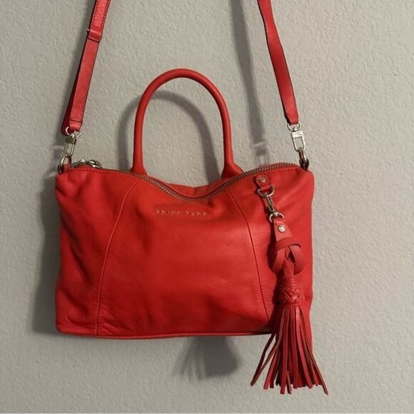 Trina Turk Red Saratoga Small Convertible Satchel - Picture 3 of 14